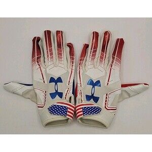 Under Armour Youth F6 Patterned Football Gloves Size Youth Large